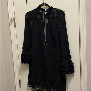 Black lace dress